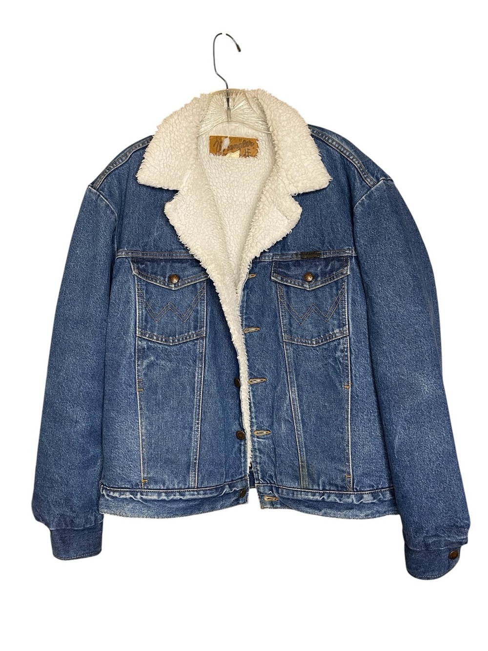 Wrangler Vintage 70-80’s Sherpa-Lined Denim Jacket Made in USA